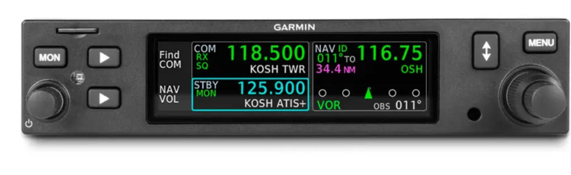 Garmin GNC215 VHF Nav/Comm w/GS – Lafayette Avionics, Inc.