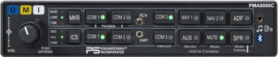 PS Engineering PMA8000C Audio Panel/Marker/Intercom/BlueTooth