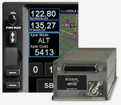 Avidyne AXP322 Remote Mode S Transponder with ADS-B Out