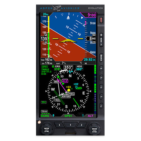 Aspen EFD1000 Pro MAX PFD with Synthetic Vision Installed