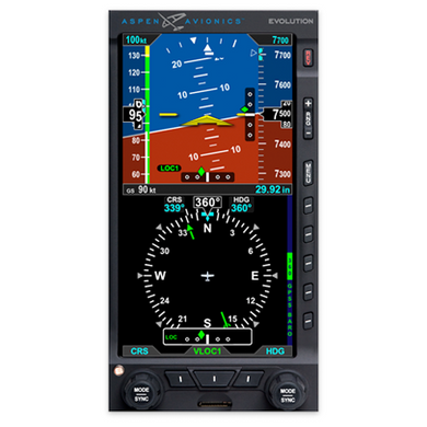 Aspen E5 IFR Dual Electronic Flight Instrument w/ACU